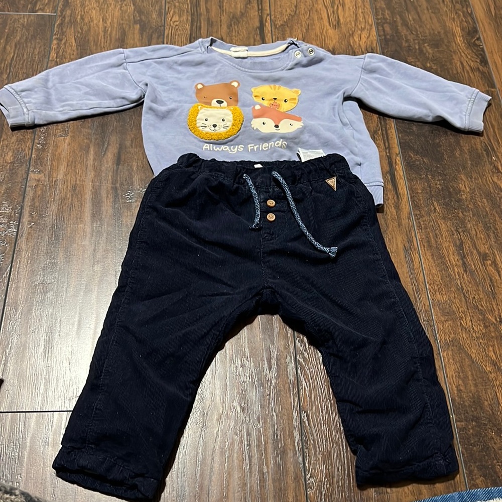 Pant and long sleeves outer for babies